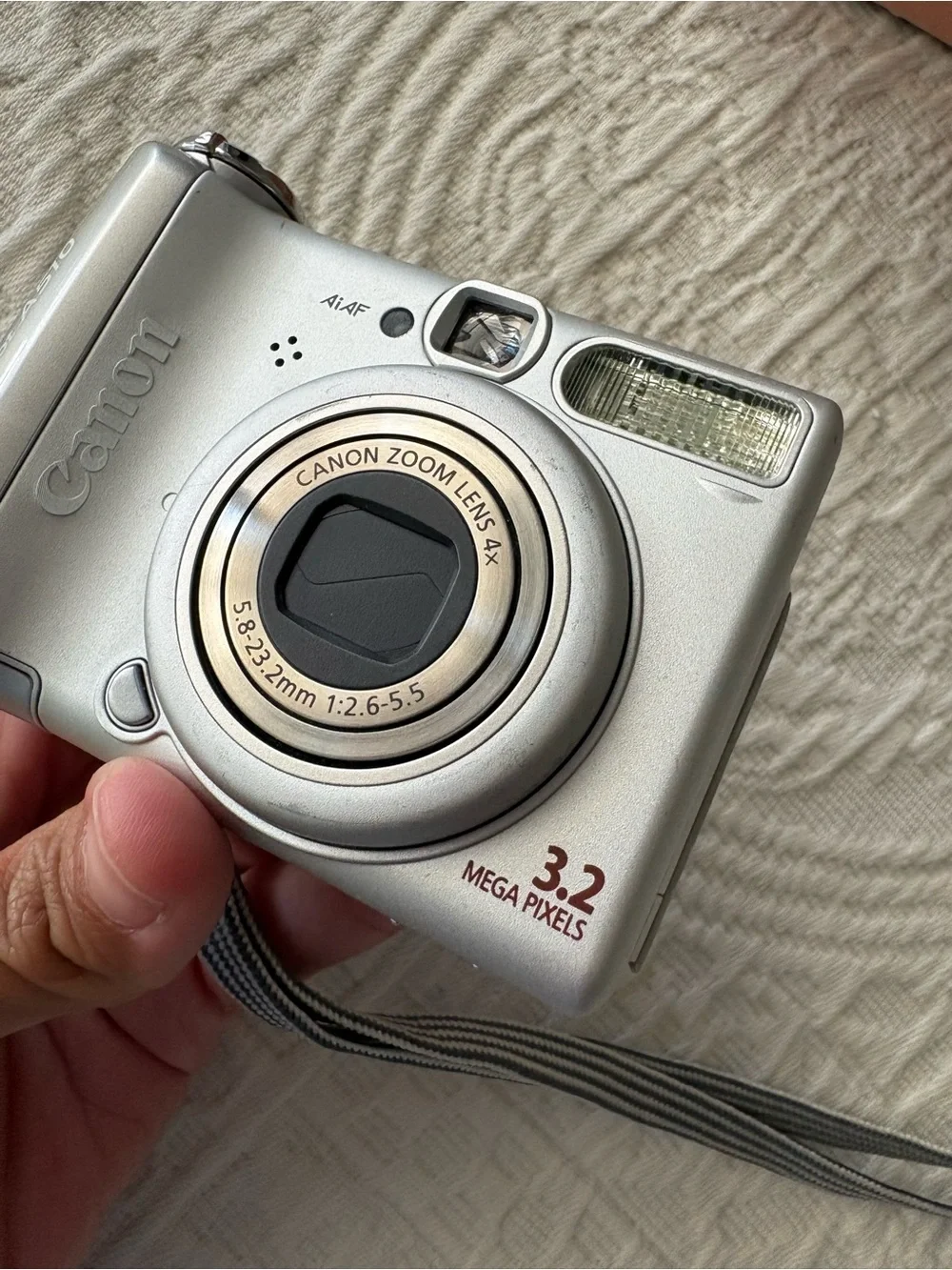 Canon Silver PowerShot A510 Compact Digital Camera with Wrist Strap